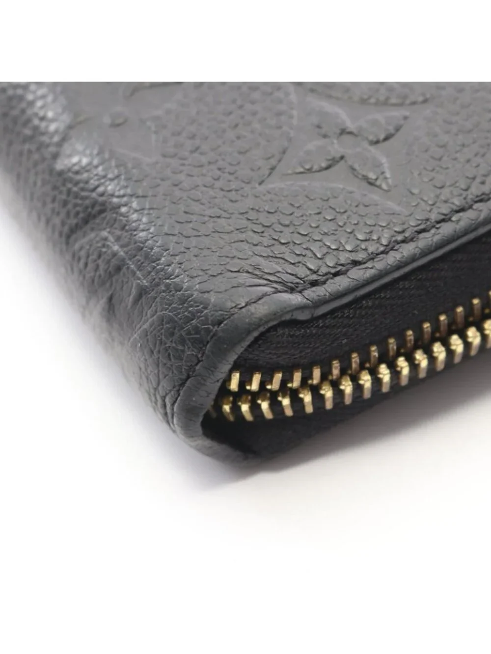 Louis Vuitton Round Wallet Zippy Monogram Empreinte Noir Leather